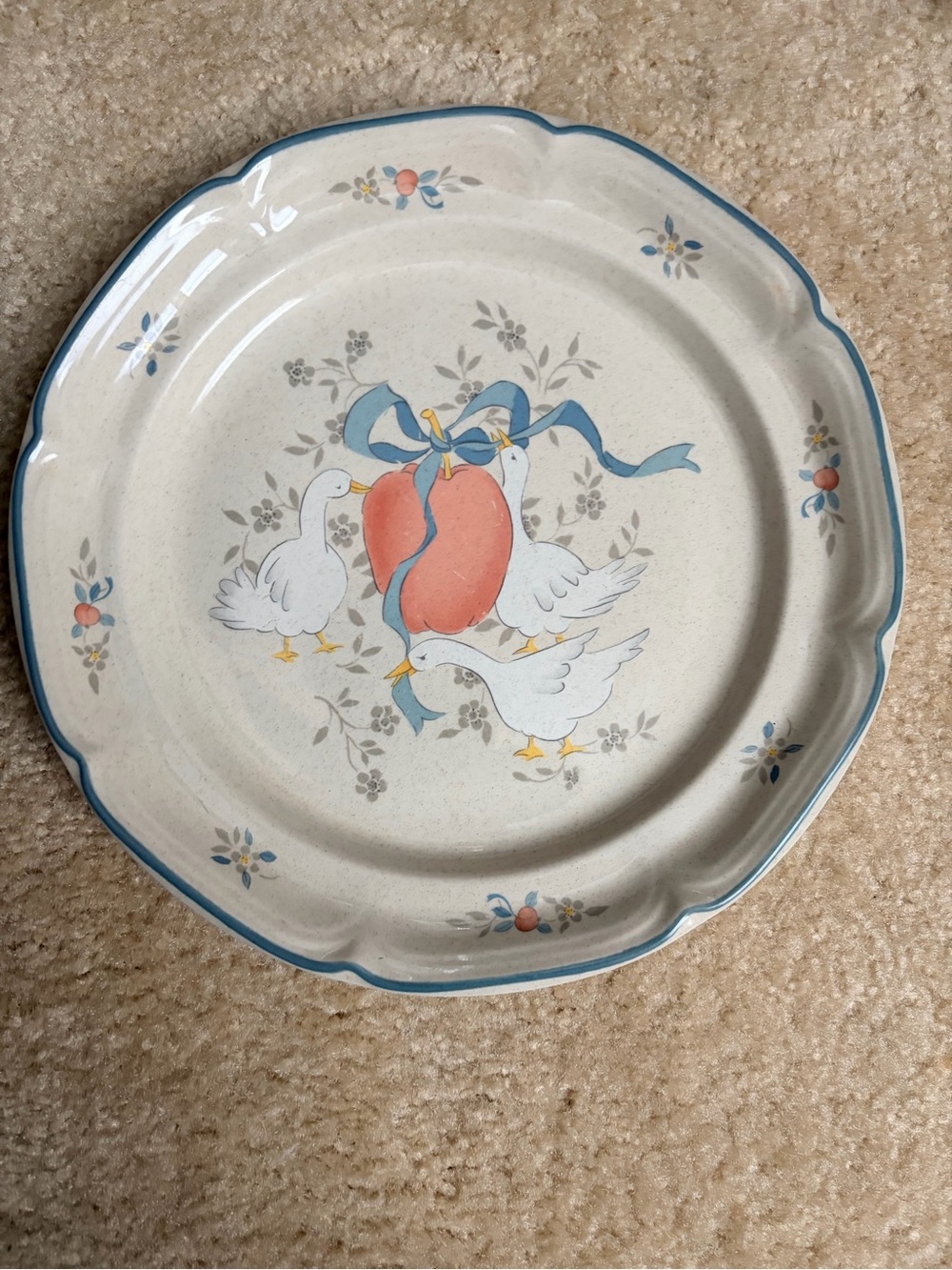 Marmalade Geese Plate